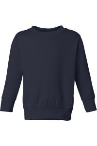 Детская флисовая толстовка с круглым вырезом Rabbit Skins, темно-синий