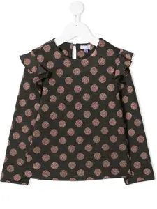 Блузка в горох Piccola Ludo, серый