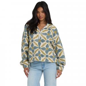Женская флисовая куртка All The Time Sherpa с половинной молнией Billabong, Mineral Blue
