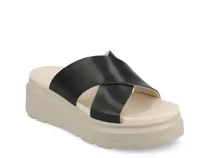 Cathie Wedge Сандалии Journee, Black