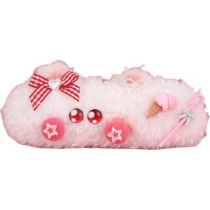 Пушистый котик и щенок брелок кукла плюш подвеска высота 9см LEVENKENESS, белый