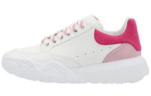 Туфли Court Lifestyle женские низкие белые/красные Alexander Mcqueen