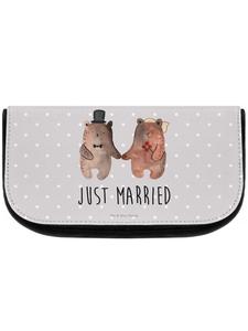 Косметичка Mr & Mrs Panda Bär Heirat, пастельно-серый