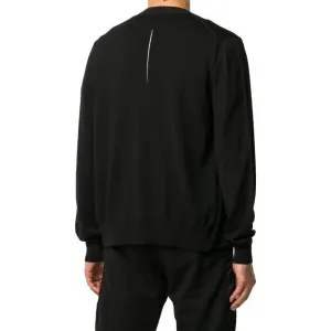 Кардиган с прорезями и вытачками Alexander McQueen, черный