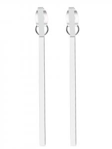 Adeliás Женские серьги - Серьги-гвоздики из нержавеющей стали серебристого цвета