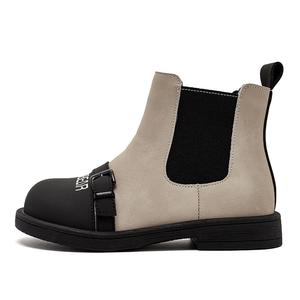 Противоскользящие износостойкие детские ботинки для детей HOBIBEAR, бежевый/черный