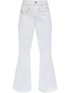 GANNI расклешенные джинсы, белый