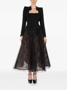 Комбинезон с юбкой и украшением в виде пуговиц Araftu, черный