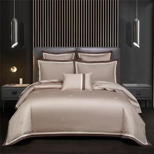 Fjnbbiot Комплект постельного белья из хлопкового жаккарда в винтажном стиле Color 2