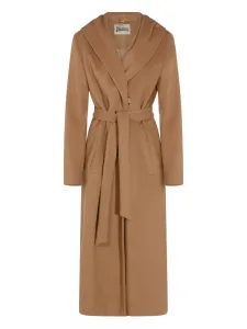 Пальто с капюшоном и поясом Herno, нейтральный