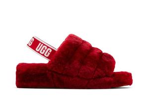 Кроссовки UGG Wmns Fluff Yeah Slide Ribbon Red, красный