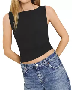 Вязаный топ без рукавов Dusk Reformation, черный