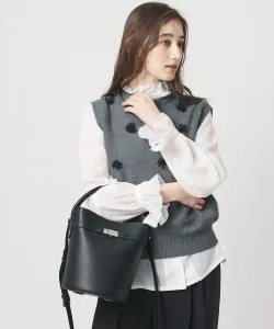 Квадратная металлическая сумка-ведро United Arrows, цвет Black