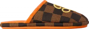 Кроссовки Louis Vuitton Palace Slipper 'Damier Pop - Orange', оранжевый