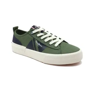 Спортивная обувь Allen flag с добавлением кожи Pepe Jeans London, хаки