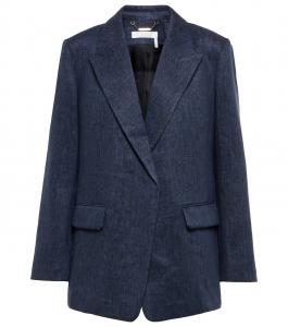 Льняной блейзер Chloé, Deep Ocean