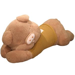 Мягкий и милый свитер с дизайном милой свинки плюшевая кукла высота 80cm/100cm/130cm/160cm MLING, коричневый