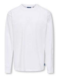 Only&Sons Футболка с длинными рукавами "Фред" белого цвета