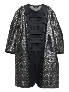 Пальто с пуговицами и панелями Comme Des Garçons Homme Plus, серый