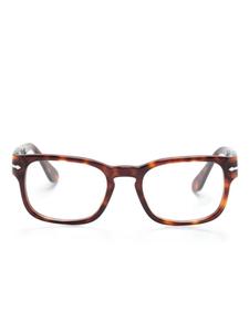 Persol очки PO3334V в квадратной оправе, коричневый