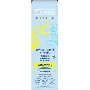 Bielenda, C MARINE CARE, Гидрокрем глубоко увлажняющий и защитный SPF 50, 40 мл