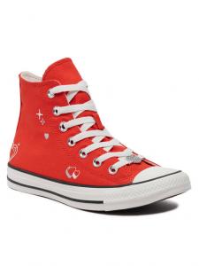 Кроссовки из ткани Converse, красный
