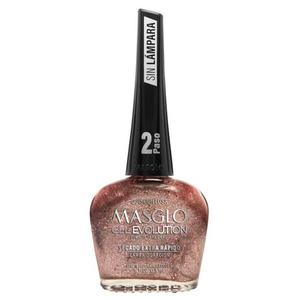 Лак для ногтей MASGLO GEL EVOLUTION с гелевым эффектом. Не требуется УФ-лампа/светодиодная лампа. Срок действия до 12 дней. 0,5 жидких унций