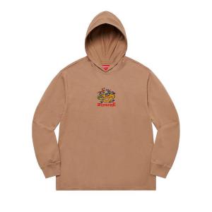Топ Supreme Dragon Hooded Long-Sleeve Top, Light Brown