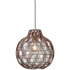 Подвесной светильник MENDOZA E27 Good&Mojo, коричневый