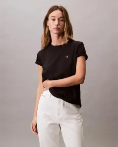 Женская футболка с монограммой Calvin Klein Jeans, черный