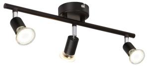 Потолочный светильник Nettlife Pilz 3-flammig, черный - металл - 8 x 14 x 40 см