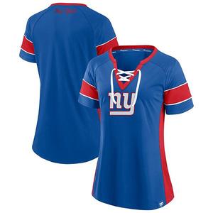 Женский топ Royal New York Giants Athena на шнуровке Fanatics