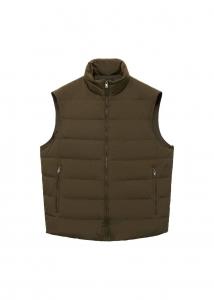 Жилет MANGO MAN, коричневый