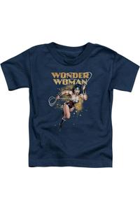 Футболка с коротким рукавом для малышей "Лига справедливости Америки" Star Lasso Gildan, темно-синий