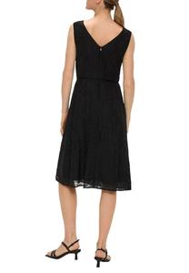 Повседневное платье MIT KORDELZUG UND VERDECKTEM REISSVERSCHLUSS s.Oliver BLACK LABEL, черный