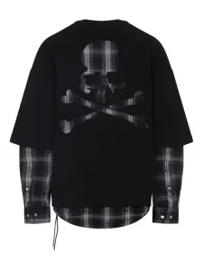 Многослойный свитшот с принтом в виде черепа Mastermind Japan, черный