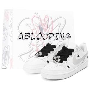 Nike Court Borough Black Silver Stars детские повседневные кроссовки для подростков