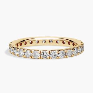 Кольцо Riviera Pavé Diamond Eternity из 14-каратного желтого золота (1 карат Tw. - HI / SI1-SI2) Blue Nile