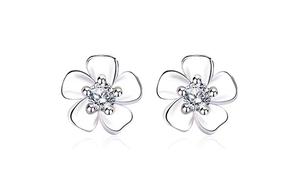 Серьги-гвоздики с цирконом для женщин CMFY