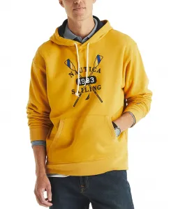 Мужская толстовка с логотипом и принтом Pullover Logo Graphic Hoodie Nautica, желтый