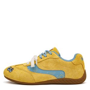 Тонкая подошва гоночные ботинки износостойкие и легкие низкие немецкие армейские кроссовки women's Youthloser, желтый