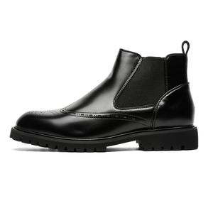 WEISHIBANGWEI Короткие мужские ботинки челси, черные