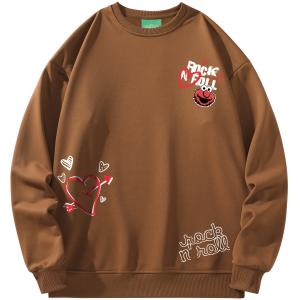 Унисекс свитшот SESAME STREET, коричневый