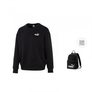 Essentials Small No. 1 Logo Женский Свободный Кружевной Свитер PUMA, черный (comes with puma bag 1 pc)