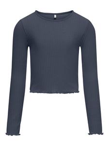 KIDS ONLY Футболка с длинными рукавами KOGNELLA L/S O-NECK TOP в градиентном синем цвете