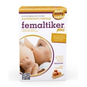 Femaltiker Plus Smak Karmelowy препарат поддерживающий лактацию, 12 шт.