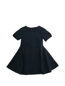 Платье с логотипом Emporio Armani Kids, синий