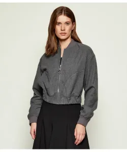 Бомбер Амирана-1 Regular fit Hugo, серый