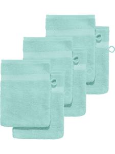 Erwin Müller Махровые рукавицы для мытья, 6 шт, Sindelfingen, мятного цвета