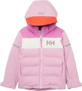 Helly-Hansen Kids Vertical Insulated Jacket - детская зимняя куртка унисекс, водонепроницаемая, ветрозащитная, дышащая, теплая верхняя одежда Helly Hansen, 073 Pink Lavender